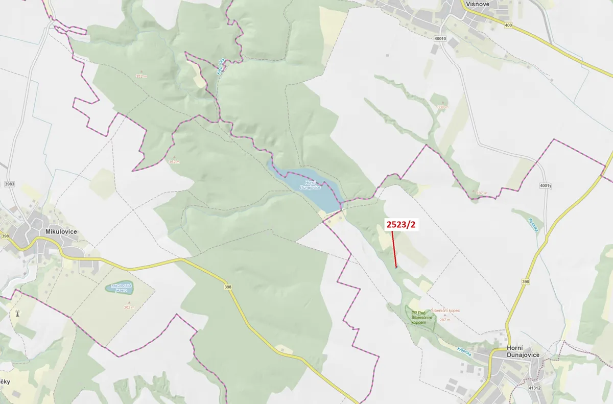 Dražba lesa 406 m²